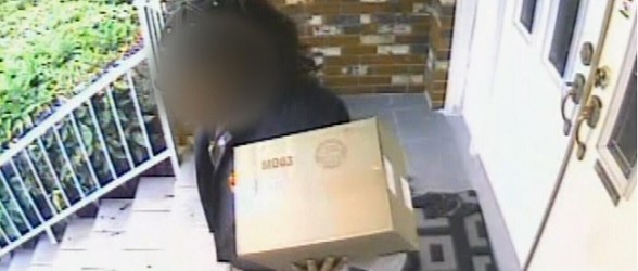 سرقت بسته FedExتوسط مامور کانادا پست از مقابل درب منزل !(فیلم)