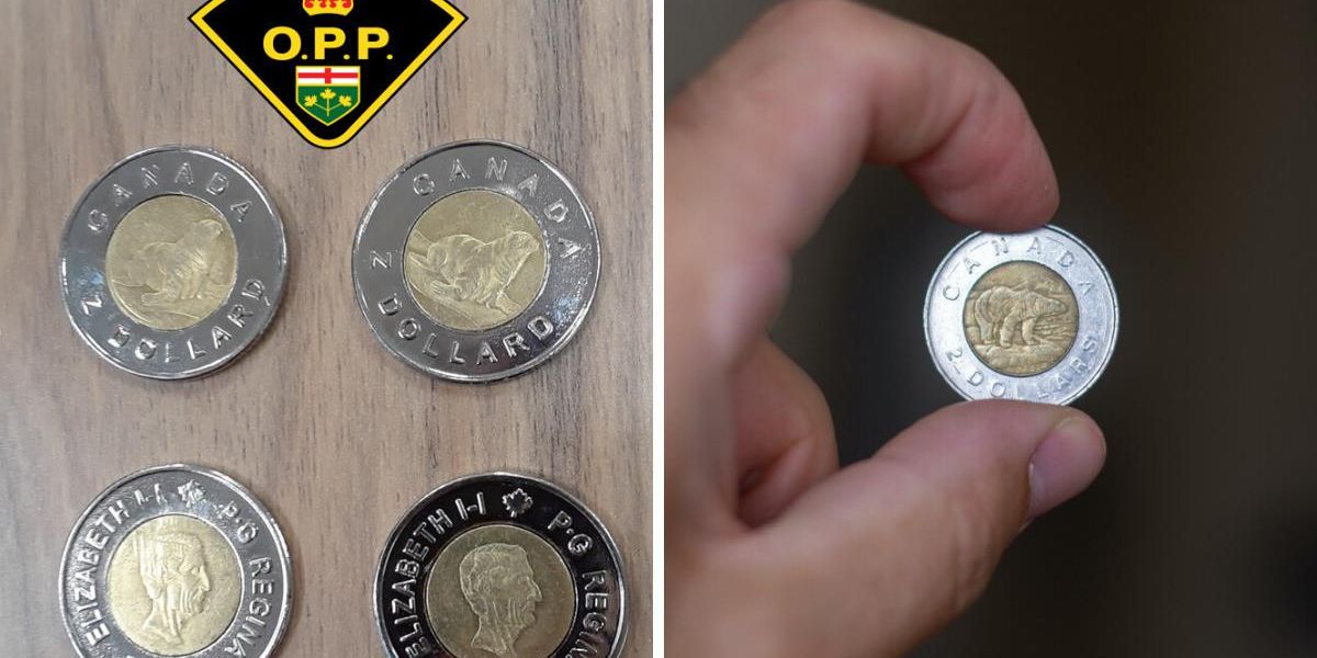 کشف سکه های دو دلاری تقلبی در انتاریو